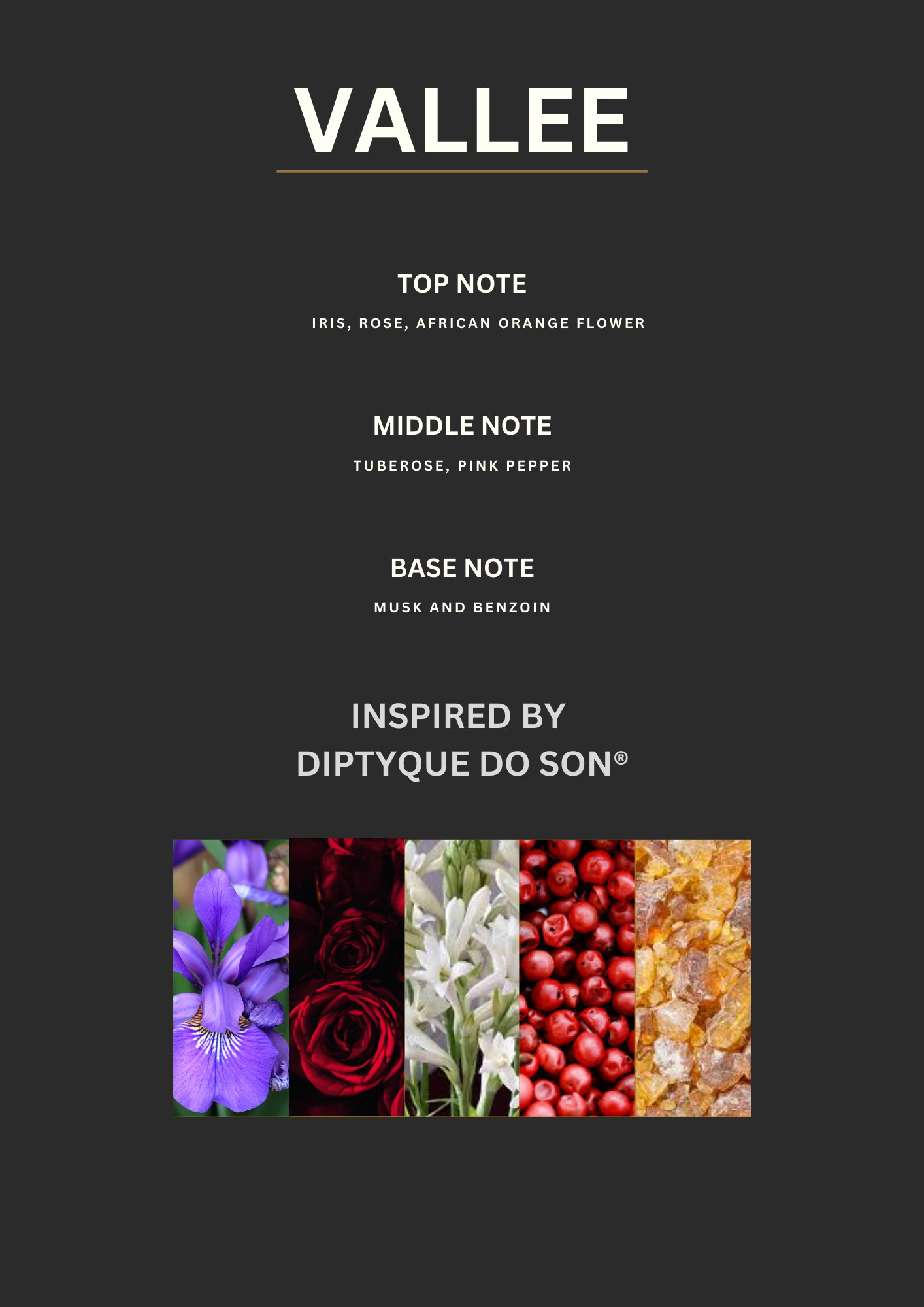 VALLEE - Inspired by Diptyque's Do Son®